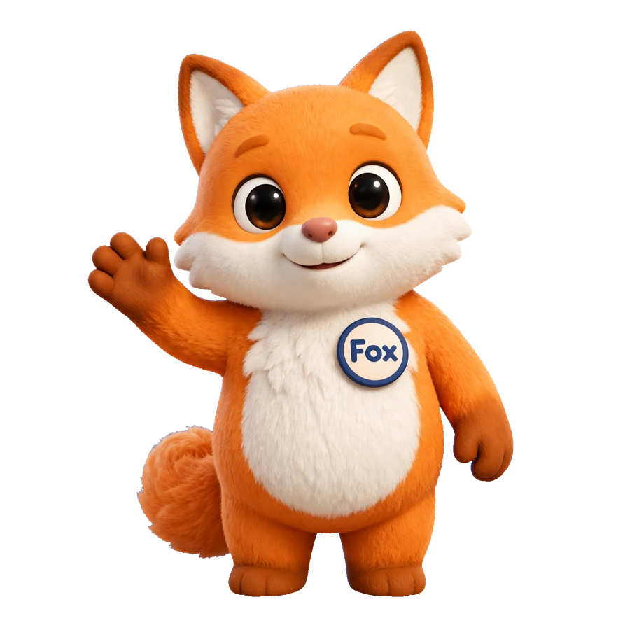 Fox Bot maskotu